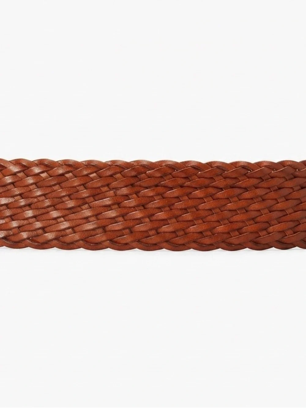 Nordstrom Handmade in Turkey Cognac Woven Leather Belt Medium - Picture 5 of 7